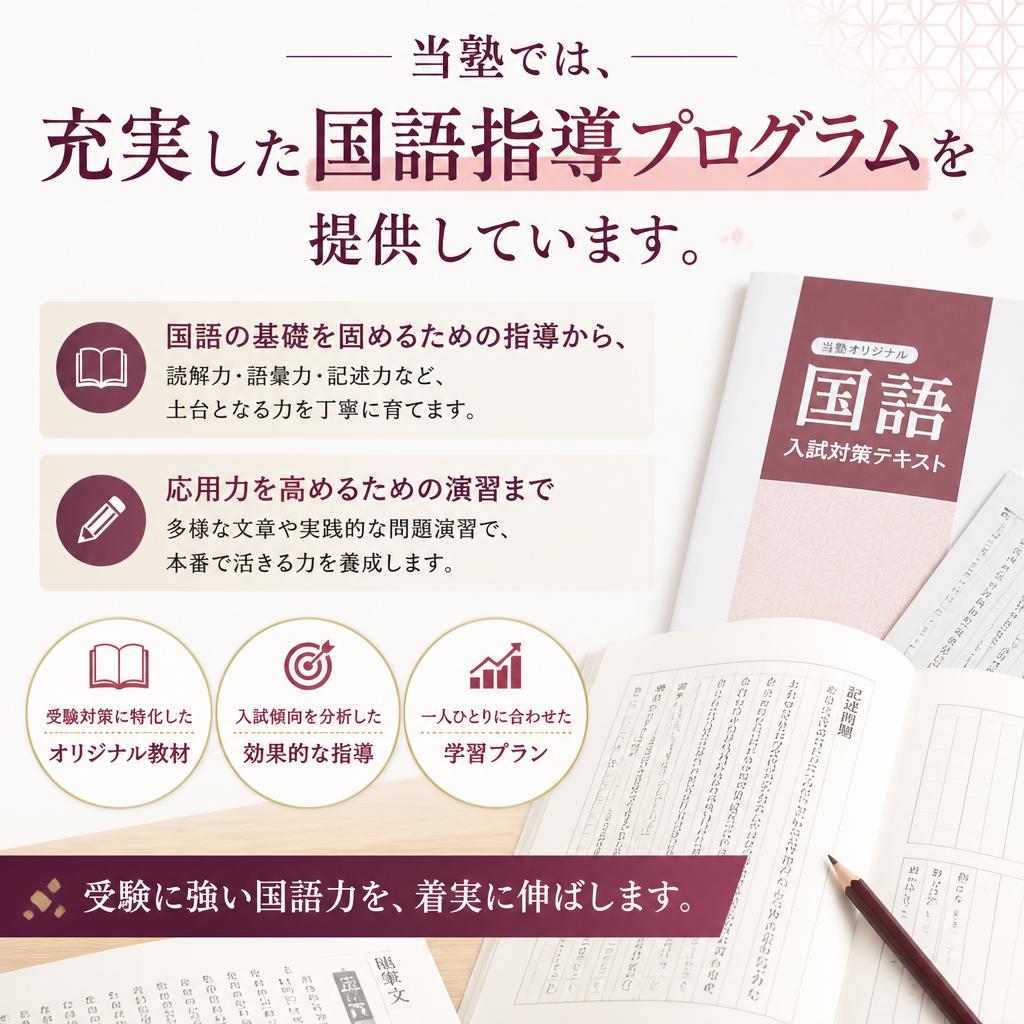 当塾の国語指導の特色