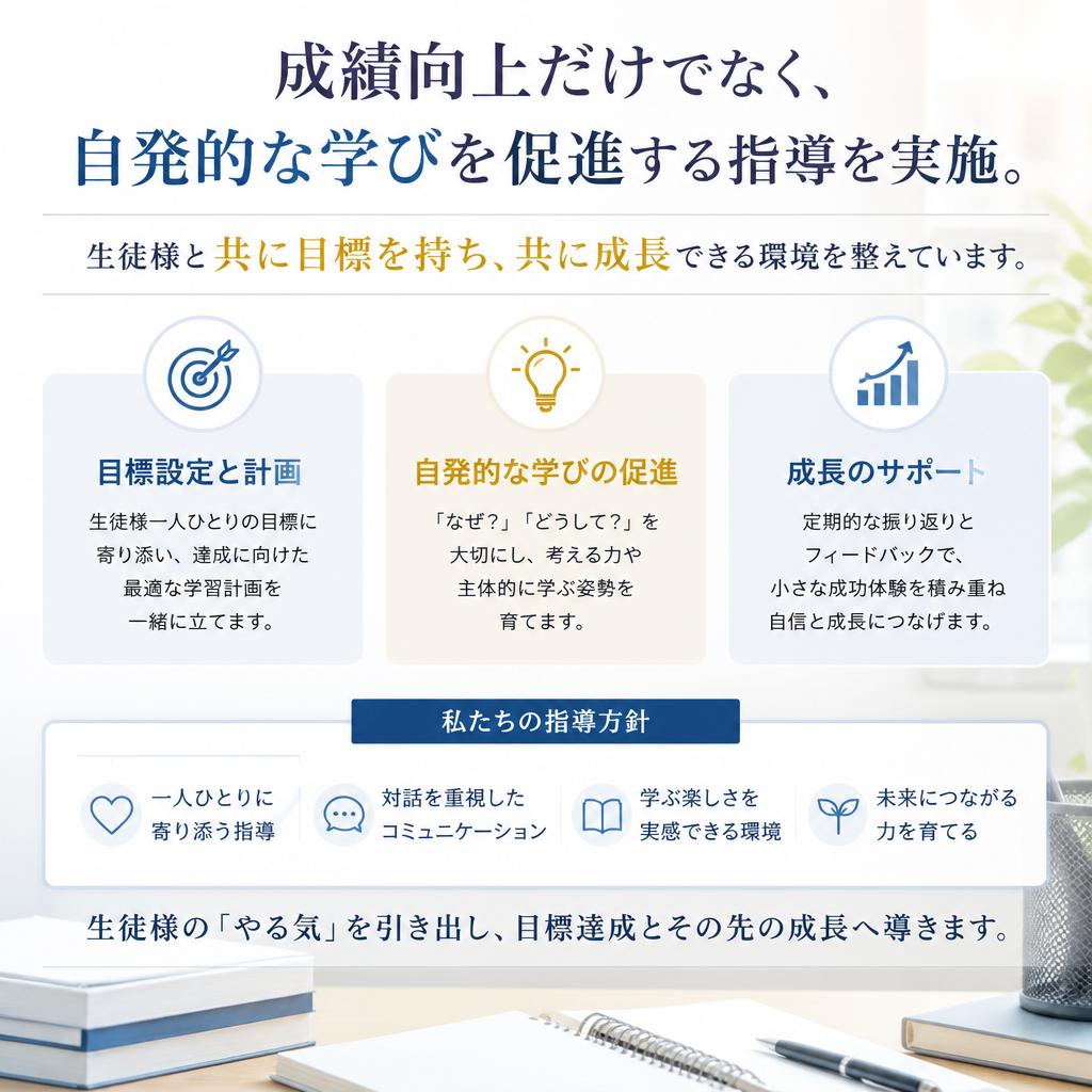 生徒一人ひとりの成長を応援