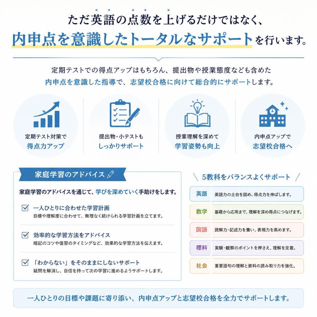 内申点アップのための学習法