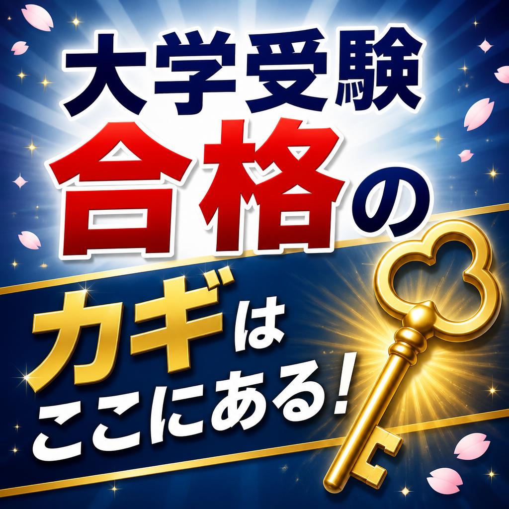 大学受験合格のカギはここにある！