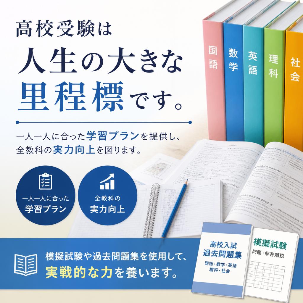高校受験のための徹底サポート