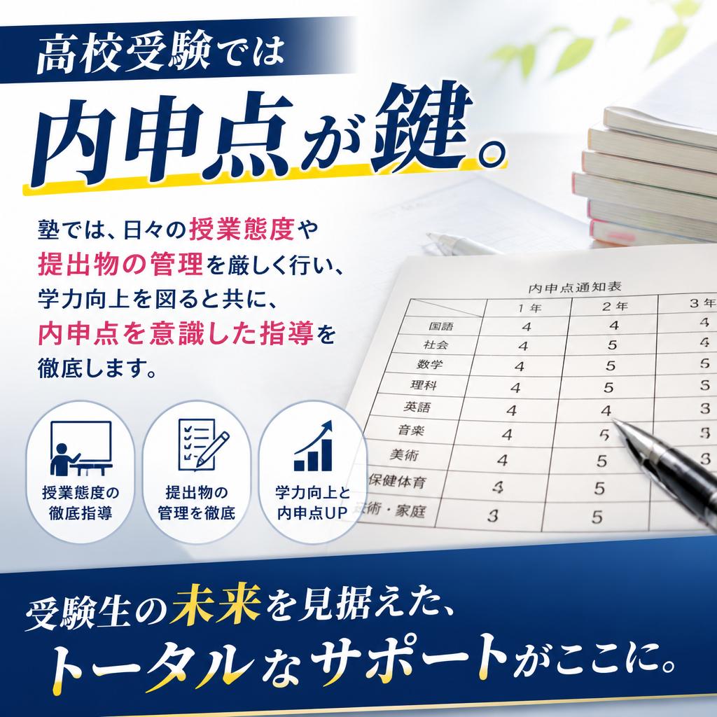 高校受験の重要性と内申点の意識
