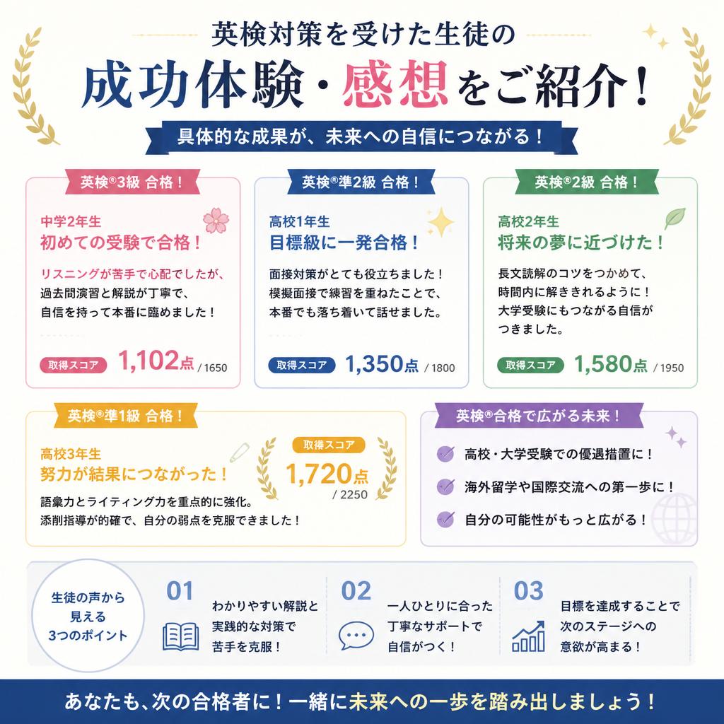塾生の声 - 体験者の声