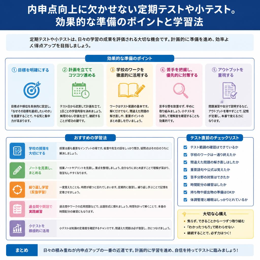 定期テスト・小テストの活用法