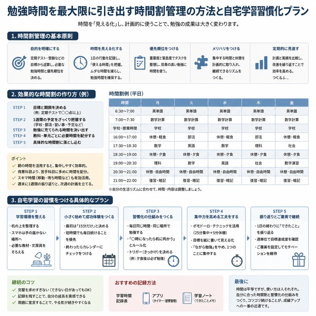 時間割管理で効率的に学習
