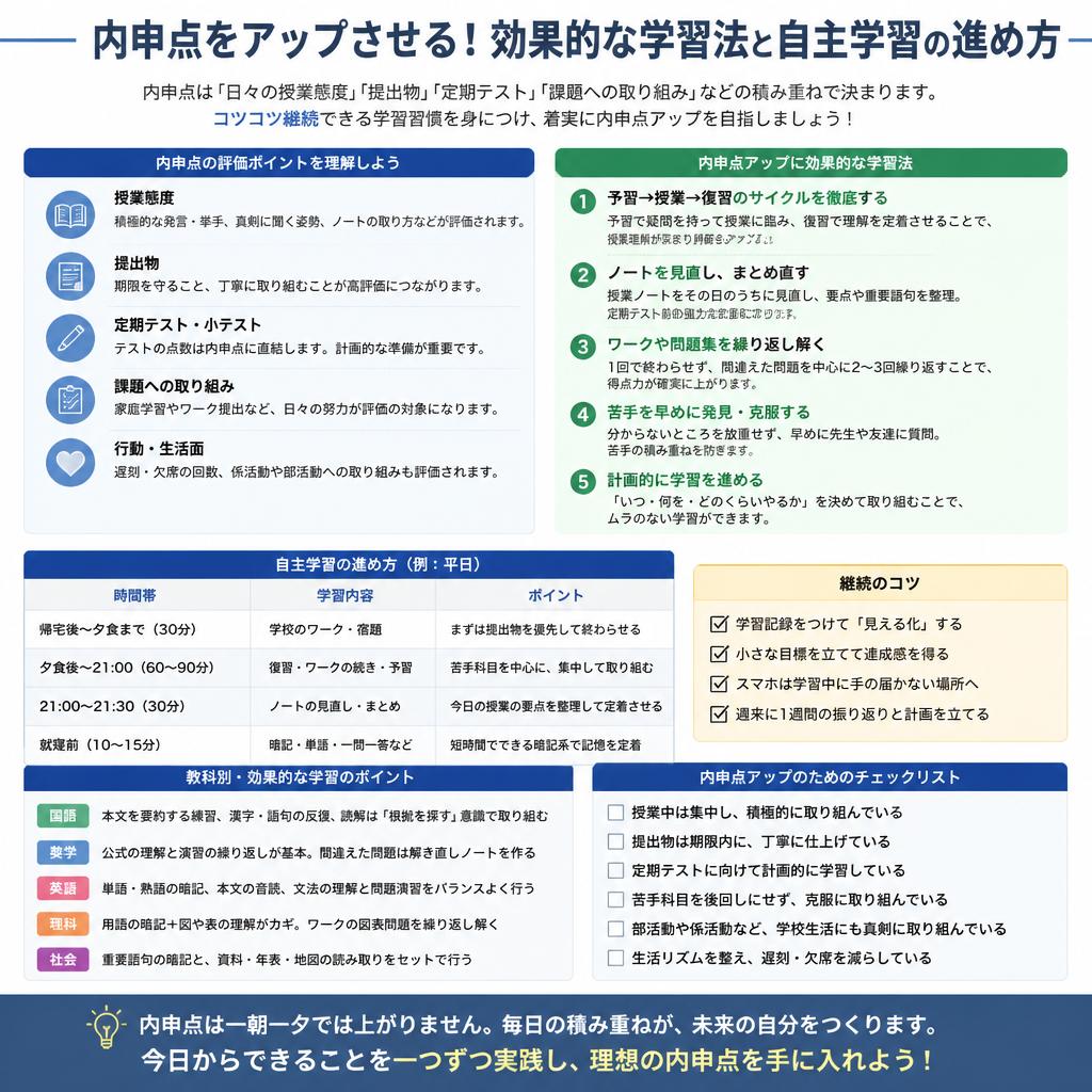 成績アップのための手法