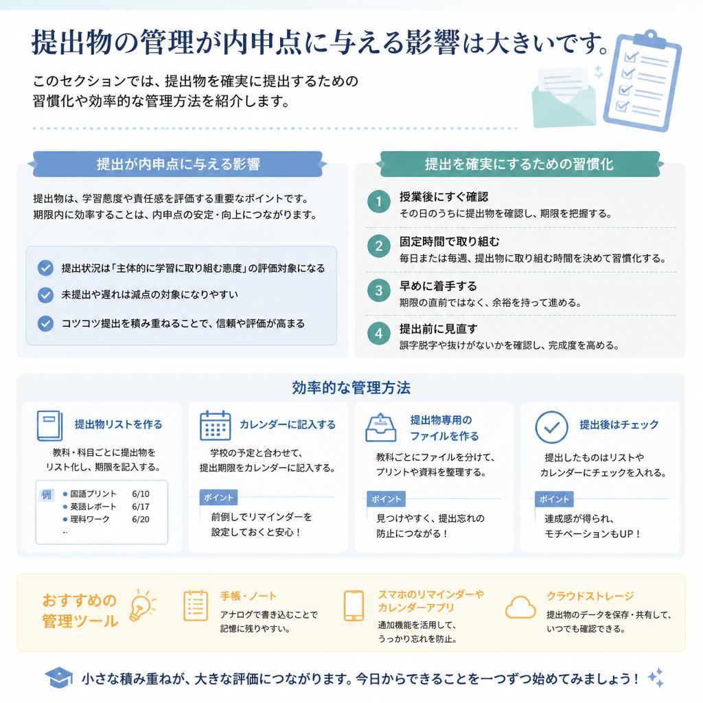 提出物管理の重要性とは？