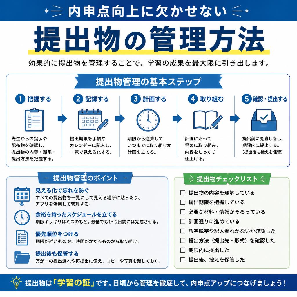 提出物管理方法とその重要性
