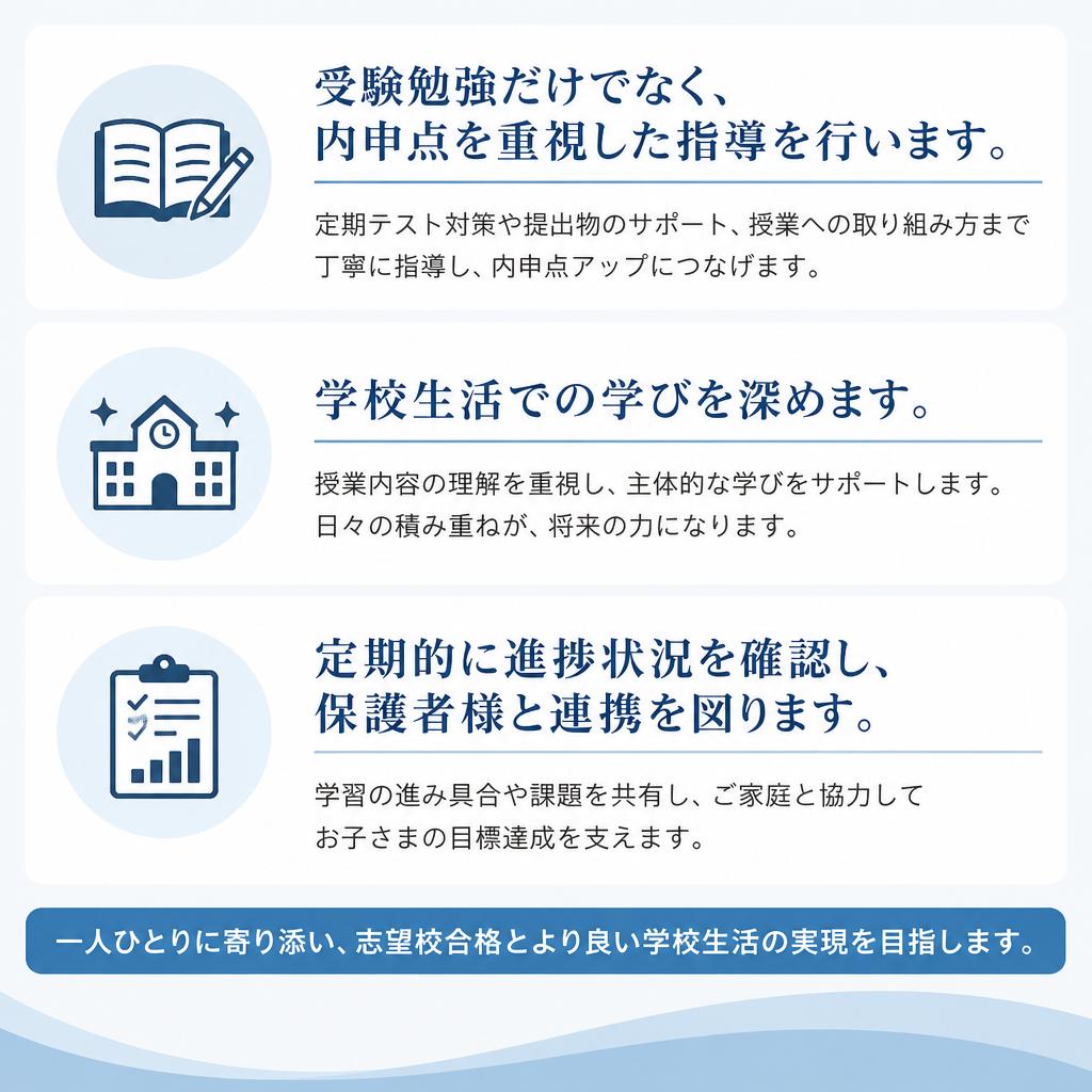 内申点の重視