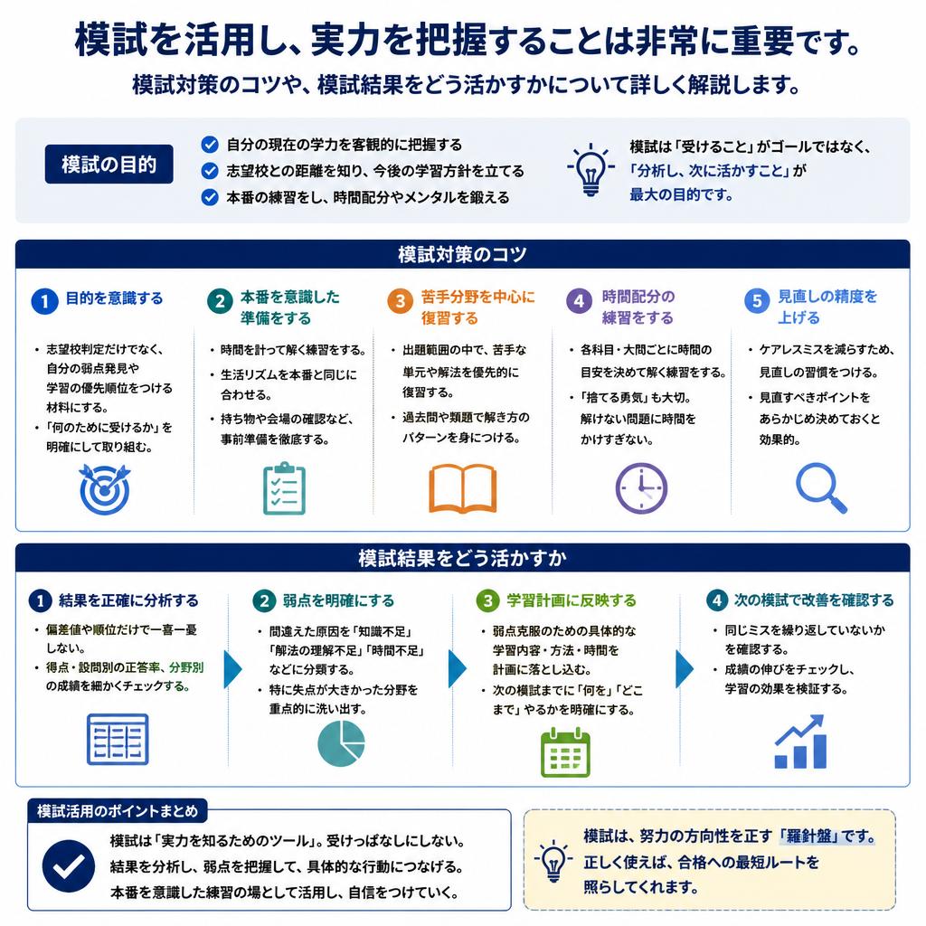 模試対策で内申点を着実に上げる方法