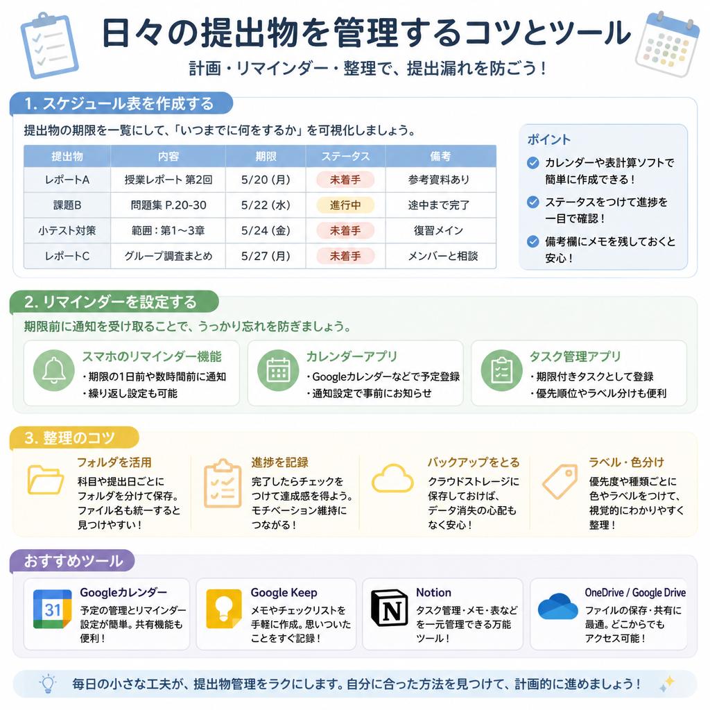 効率的な提出物管理術