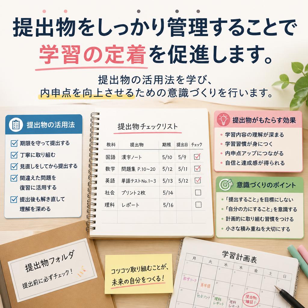 3. 提出物の管理とその重要性
