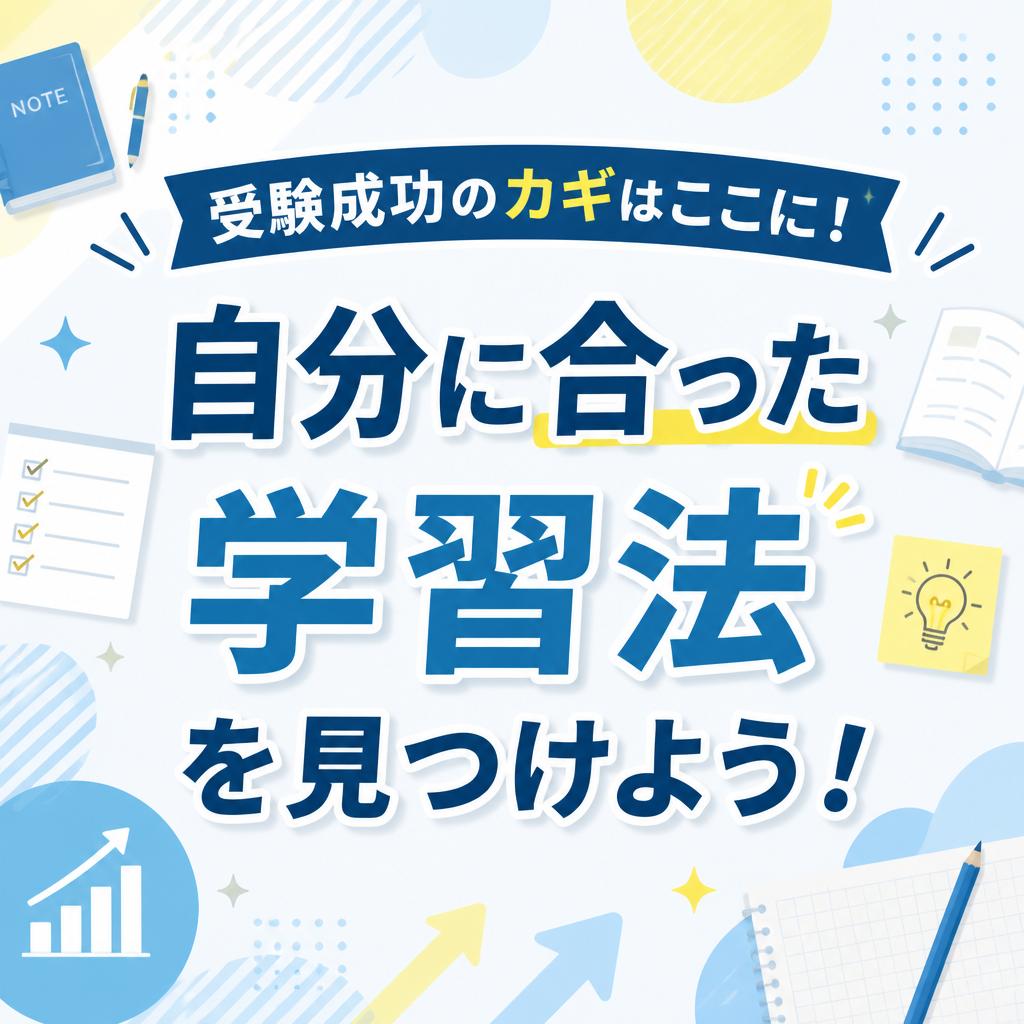 受験成功のカギはここに！自分に合った学習法を見つけよう！