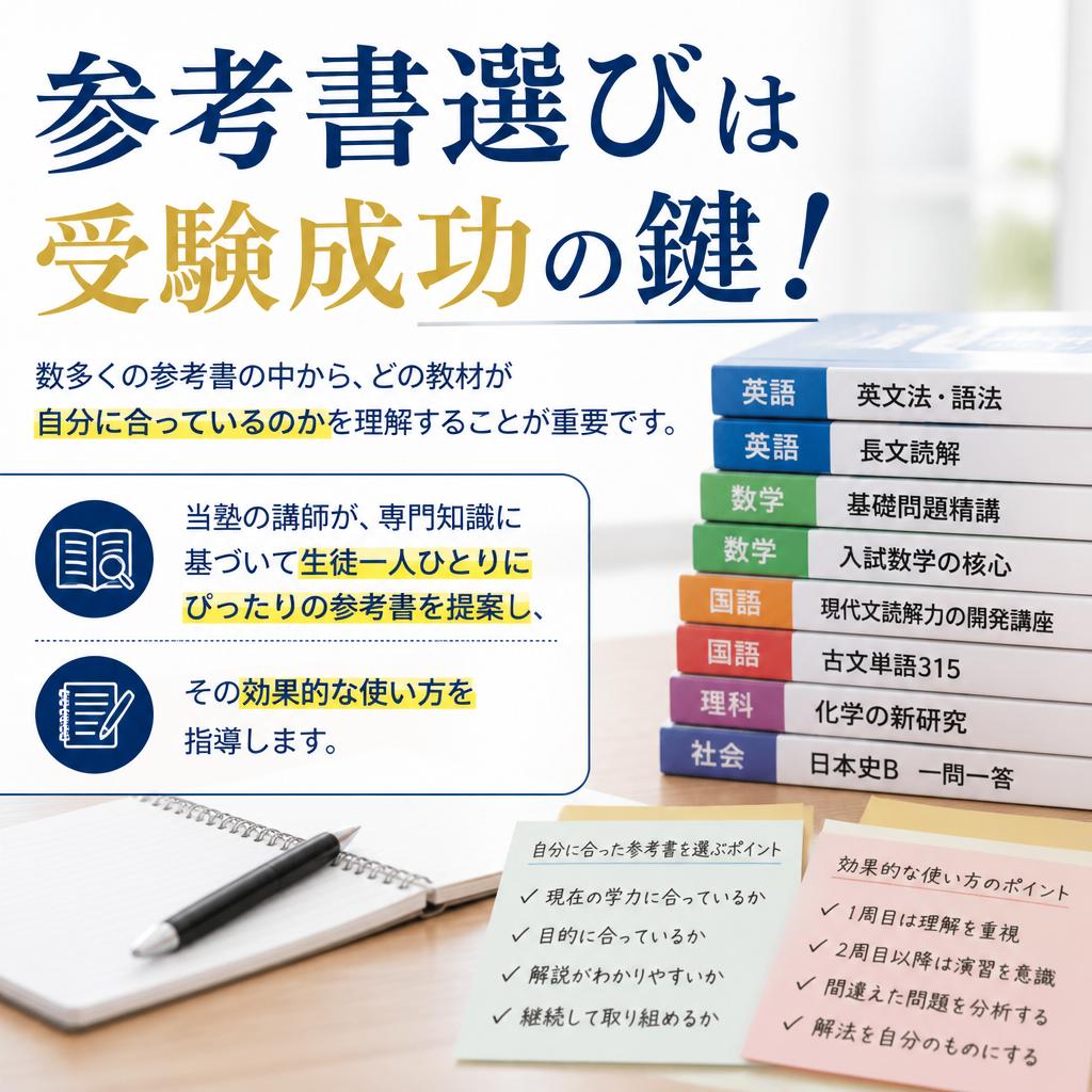 おすすめ参考書の活用法