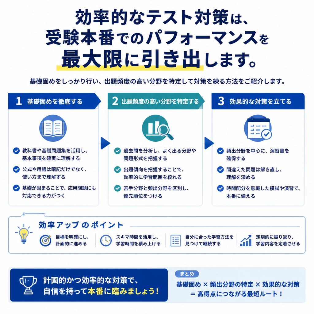 テスト対策の基本戦略