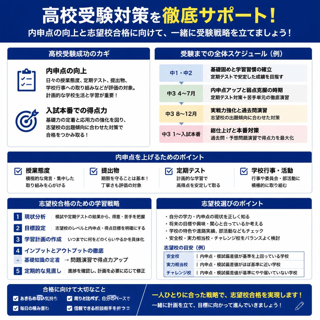 3. 高校受験対策に特化した指導