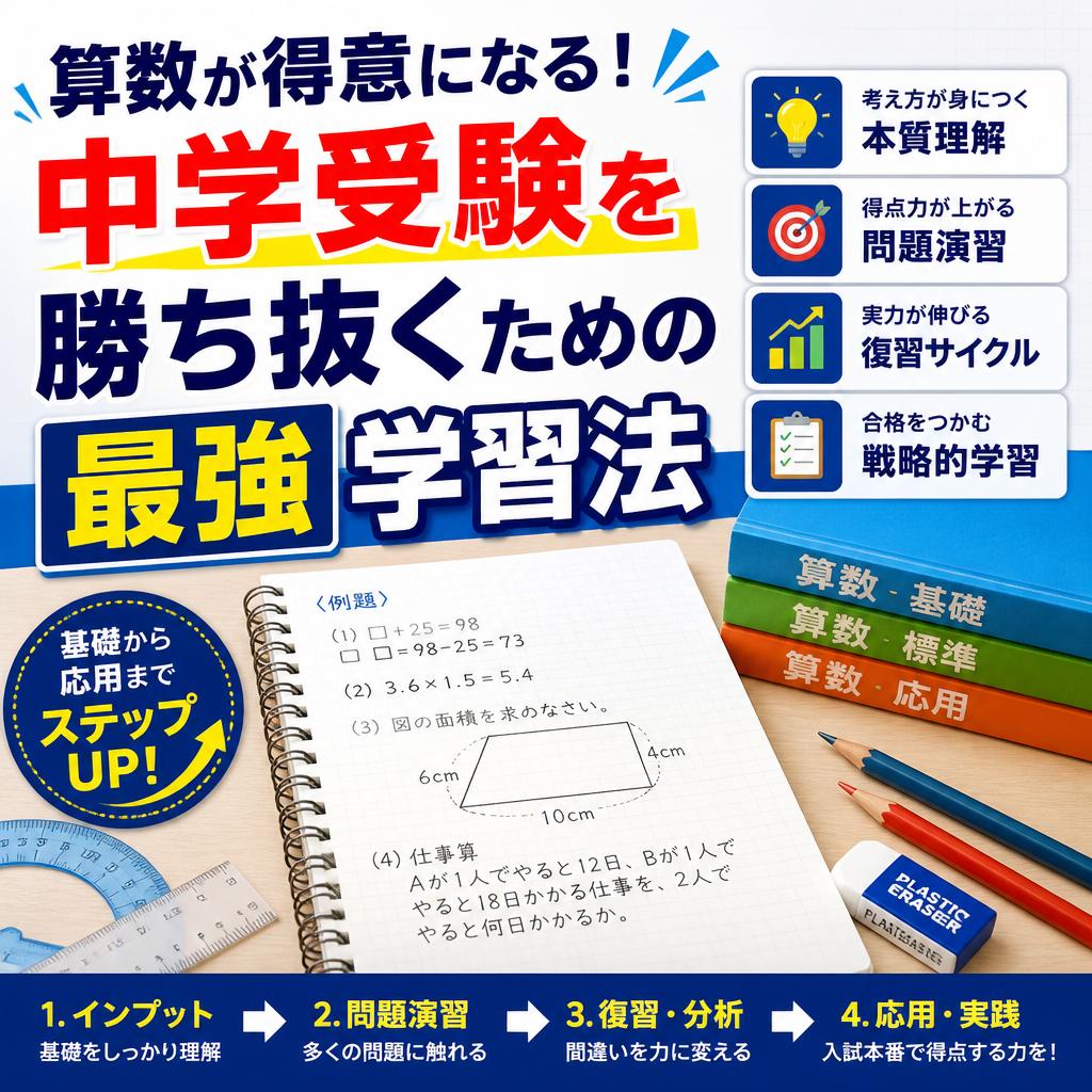 算数が得意になる！中学受験を勝ち抜くための最強学習法