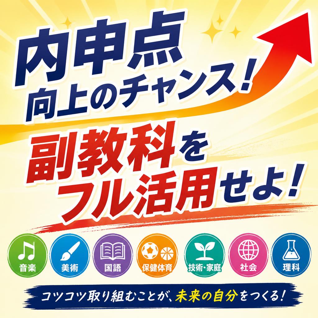 内申点向上のチャンス！副教科をフル活用せよ！