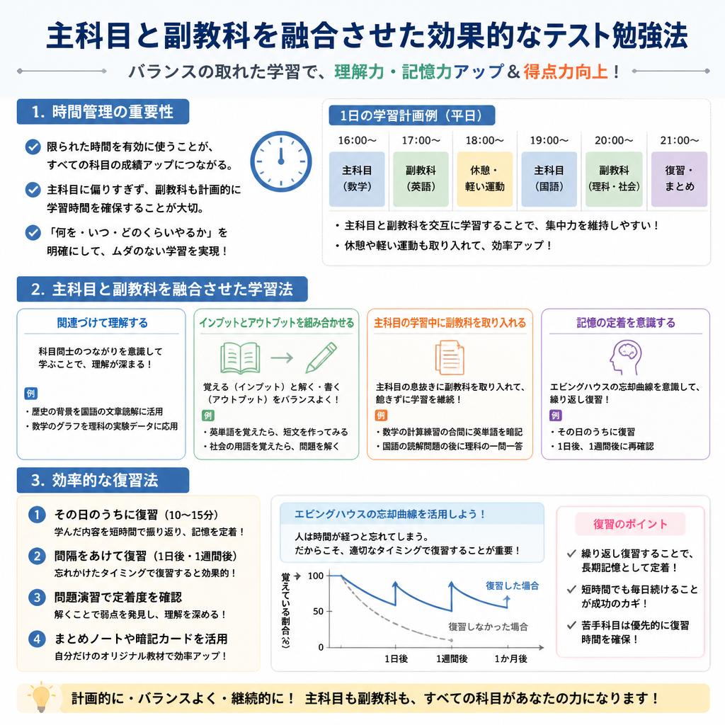 テスト勉強の総合戦略