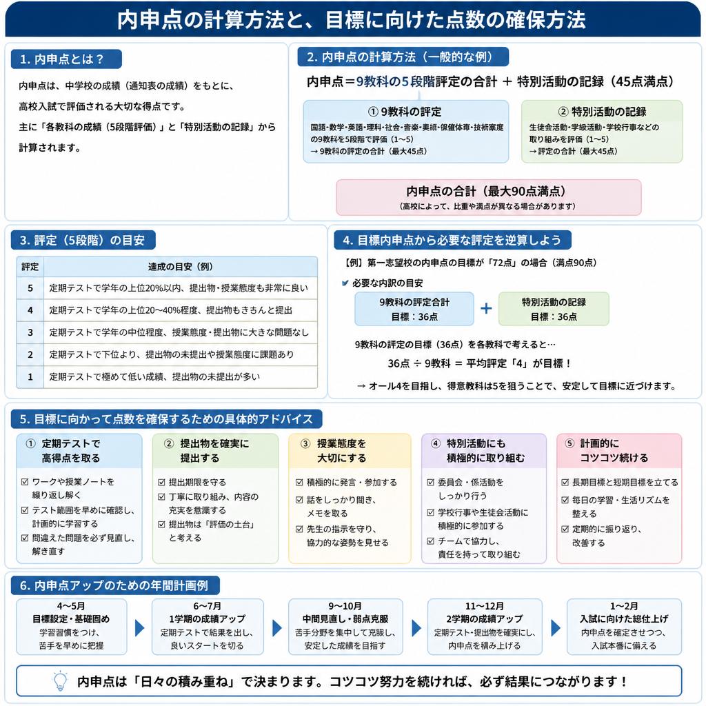 内申点計算の実践
