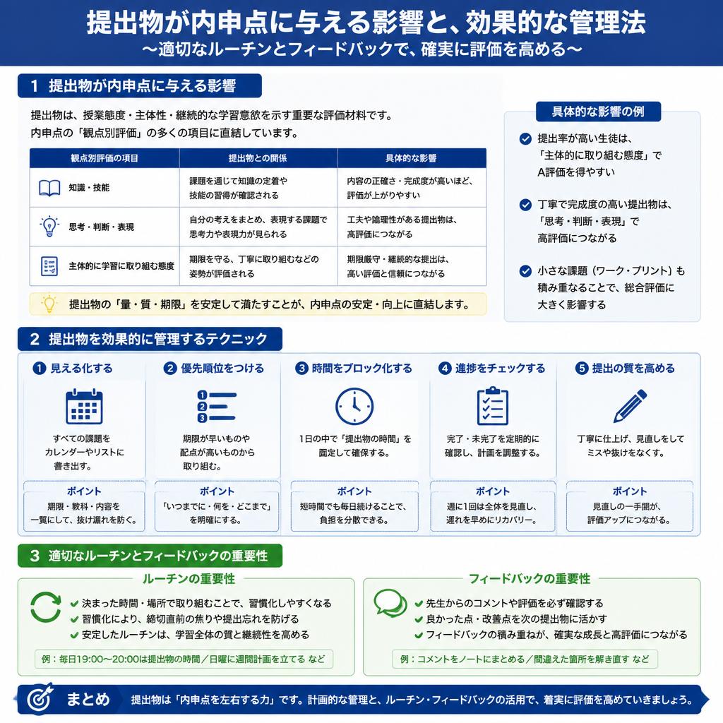 提出物対策の具体的手法