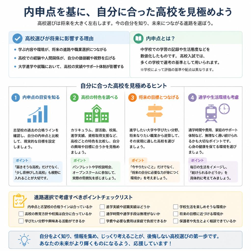 理想の高校選びのポイント