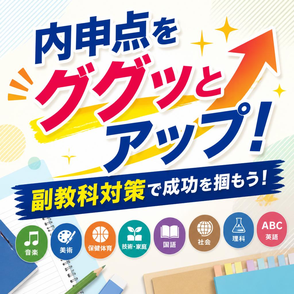 内申点をググッとアップ！副教科対策で成功を掴もう！