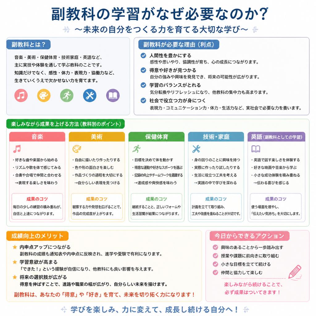 副教科の成績を伸ばす理由