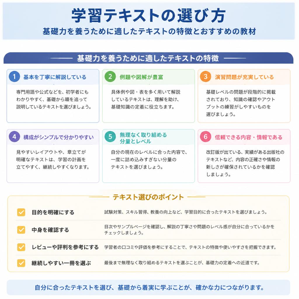 3. テキスト選びのポイント
